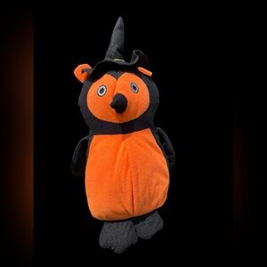 Halloween plushy, penguin‎ with witch hat, 17 inches tall. EUC